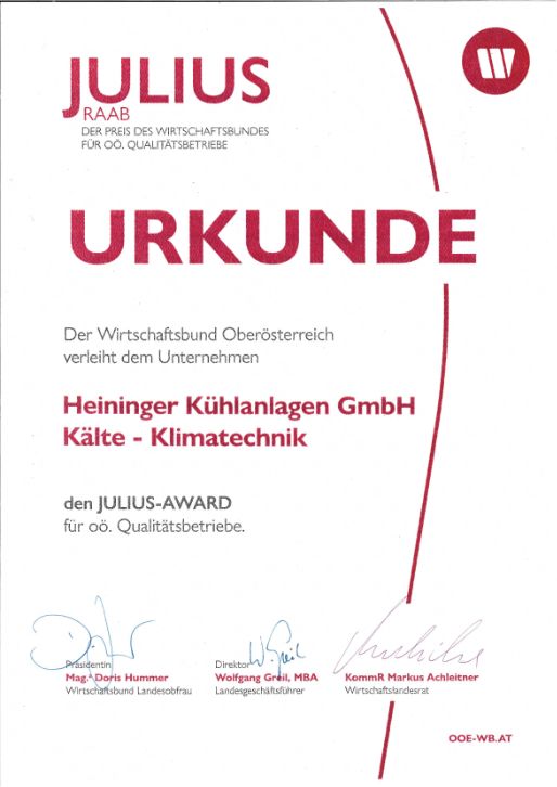 Auszeichnung Julius Raab